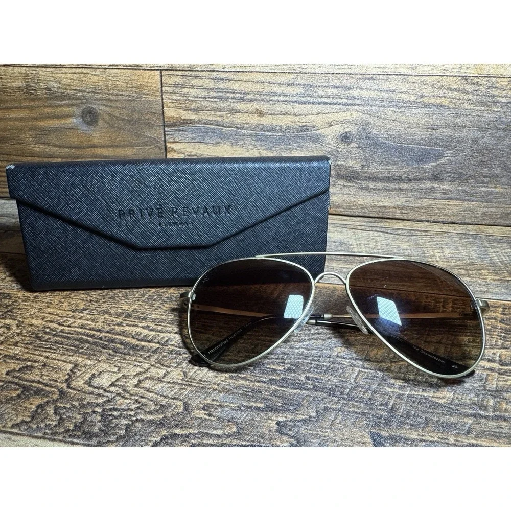 PRIVÉ REVAUX The Showstopper Polarized Aviator‎ Sunglasses Limited Edition